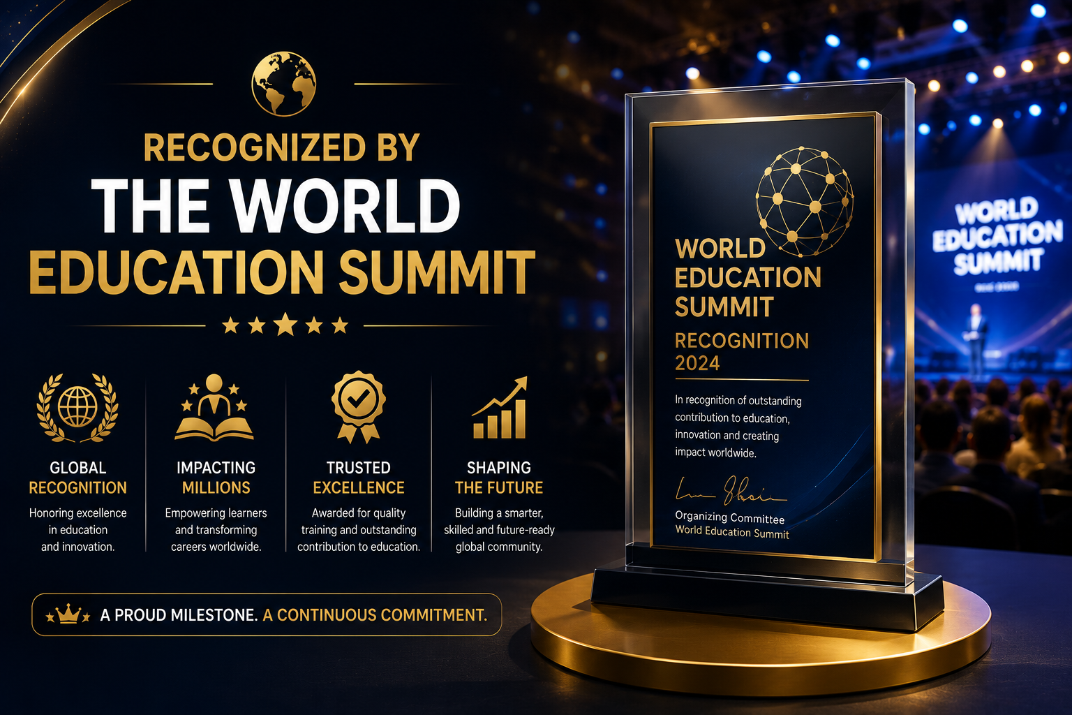 Recognized by the World Education Summit